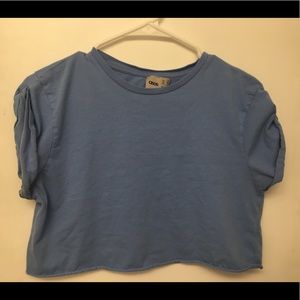 Blue ASOS crop top